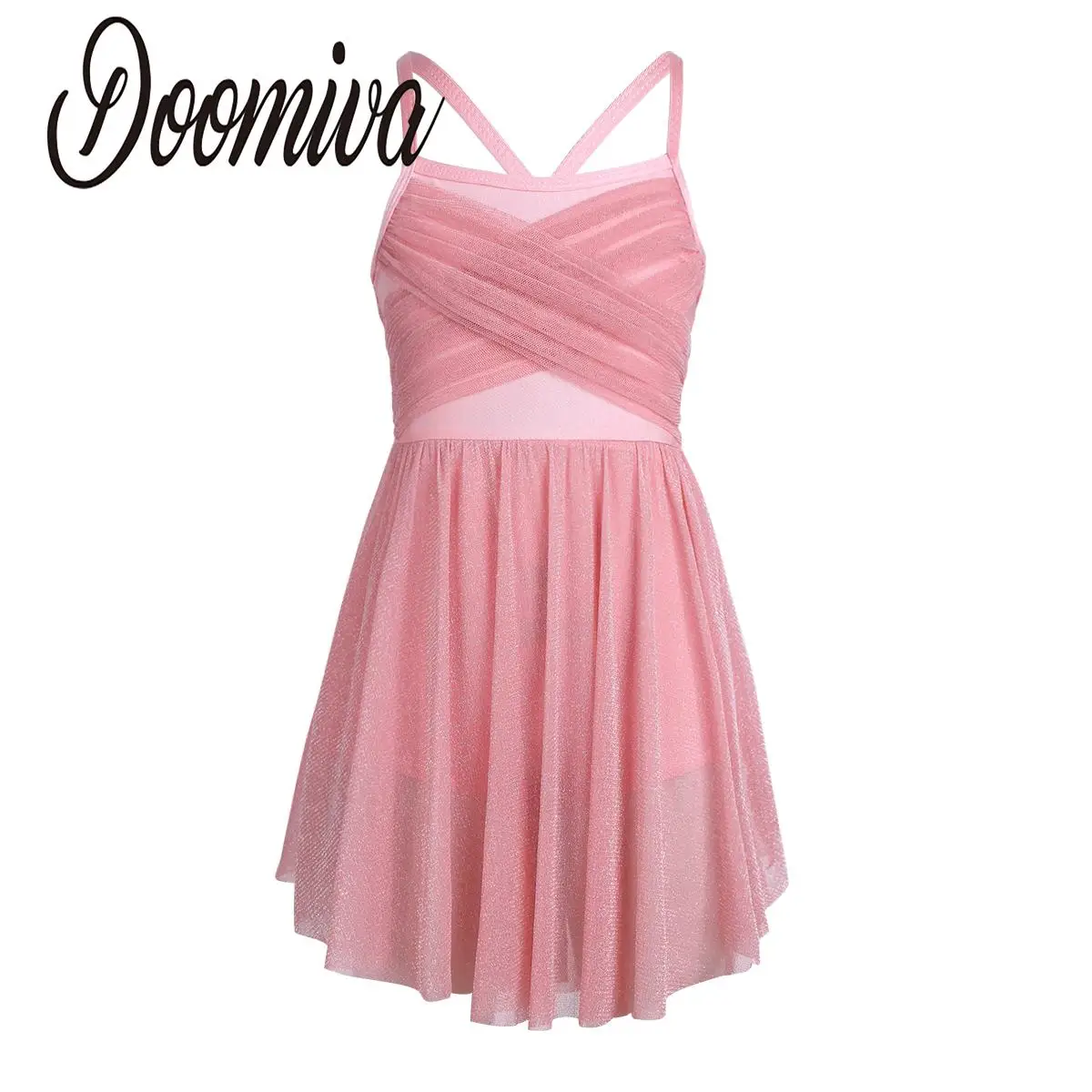 Girls Elegant Sleeveless Lyrical Ballet Dress Performance Party Costume Leotards Shiny Mesh Skirted Princess Dress Dancewear
Girls Elegant Sleeveless Lyrical Ballet Dress Performance Party Costume Leotards Shiny Mesh Skirted Princess Dress Dancewear