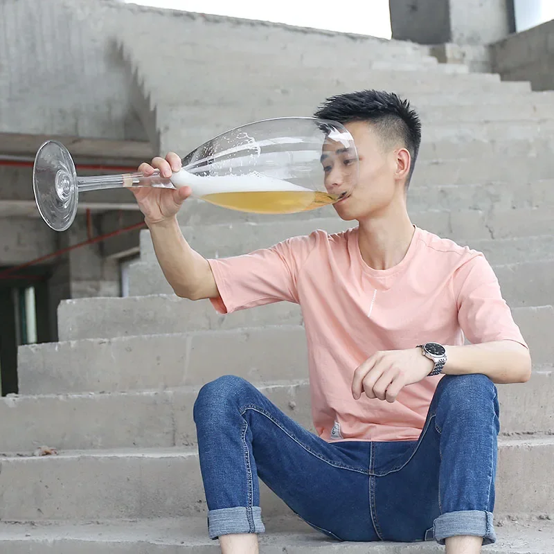 50cm Creative Super Large Champagne Glass 3000ml Red Wine Goblet Cup Ktv Big Capacity Beer Mug Drinking Glasses Home Hotel Decor
50cm Creative Super Large Champagne Glass 3000ml Red Wine Goblet Cup Ktv Big Capacity Beer Mug Drinking Glasses Home Hotel Decor