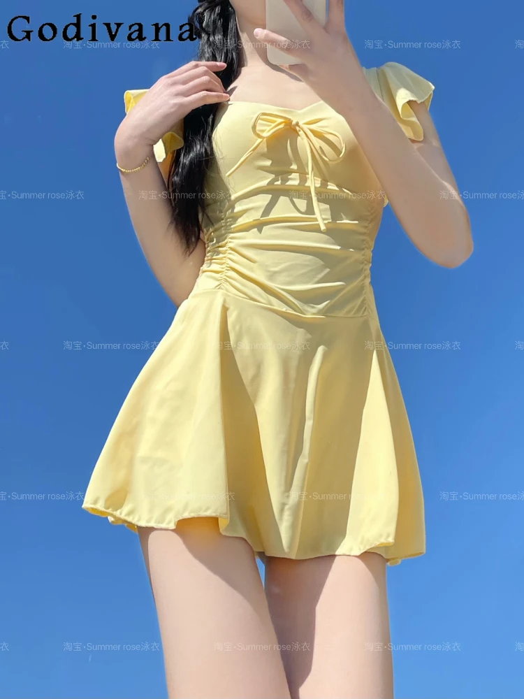 2025 Summer New Girls Cute Dress Swimsuit Female Sweet Slim Hot Spring Vacation Student Swimwear Y2k Swimming Suit for Women
2025 Summer New Girls Cute Dress Swimsuit Female Sweet Slim Hot Spring Vacation Student Swimwear Y2k Swimming Suit for Women