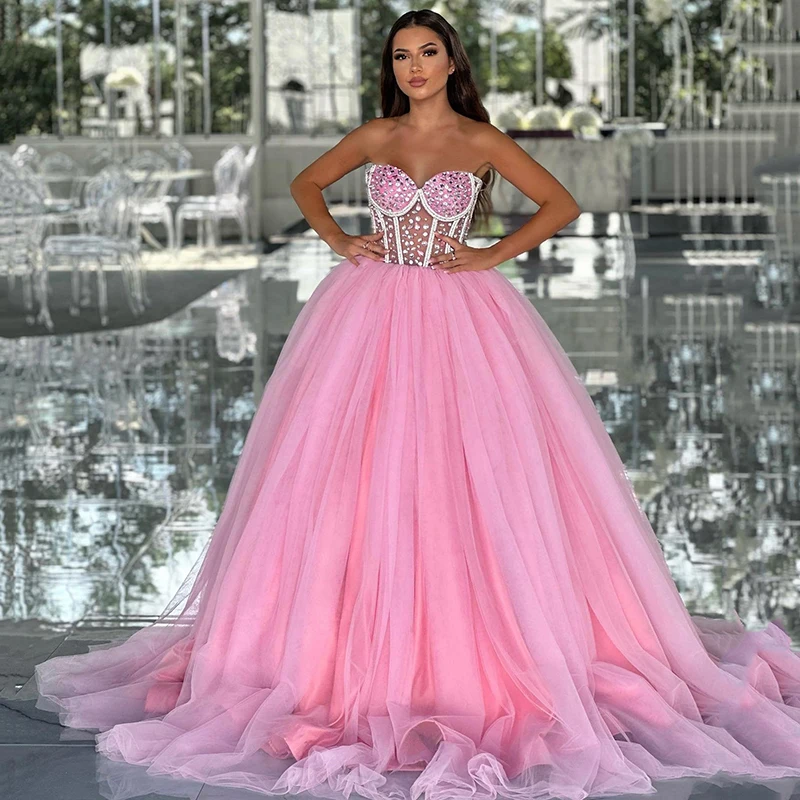 Eightree Formal A-Line Evening Dresses 2024 Sweetheart Beadings Tulle Prom Dress Women Princess Cocktail Party Gowns Custom Size
Eightree Formal A-Line Evening Dresses 2024 Sweetheart Beadings Tulle Prom Dress Women Princess Cocktail Party Gowns Custom Size