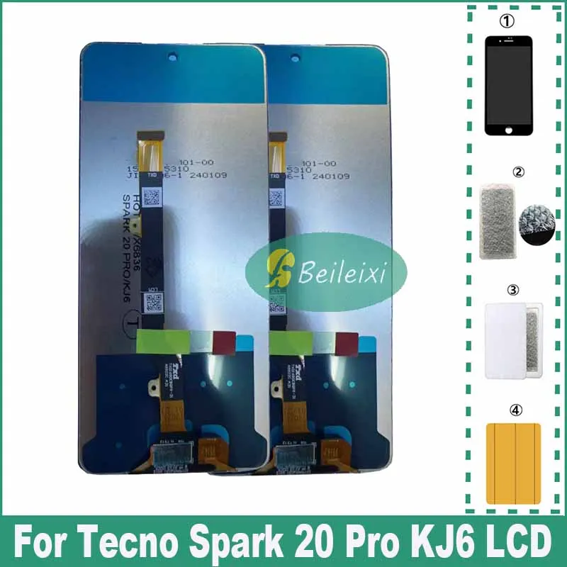 Для Tecno Spark 20 Pro KJ6 ЖК-дисплей с цифровым преобразователем сенсорного экрана в сборе
Для Tecno Spark 20 Pro KJ6 ЖК-дисплей с цифровым преобразователем сенсорного экрана в сборе
