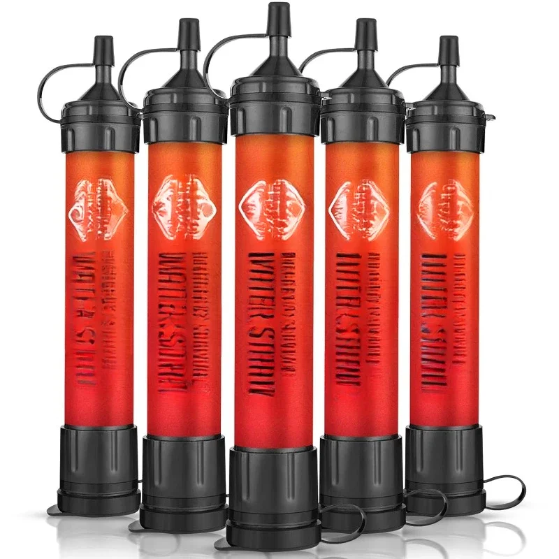 5 High Capacity Emergency Survival Water Straws - Personal Filter for Camping, Hiking, Travel, Biking, Survival, preparedness
5 High Capacity Emergency Survival Water Straws - Personal Filter for Camping, Hiking, Travel, Biking, Survival, preparedness
