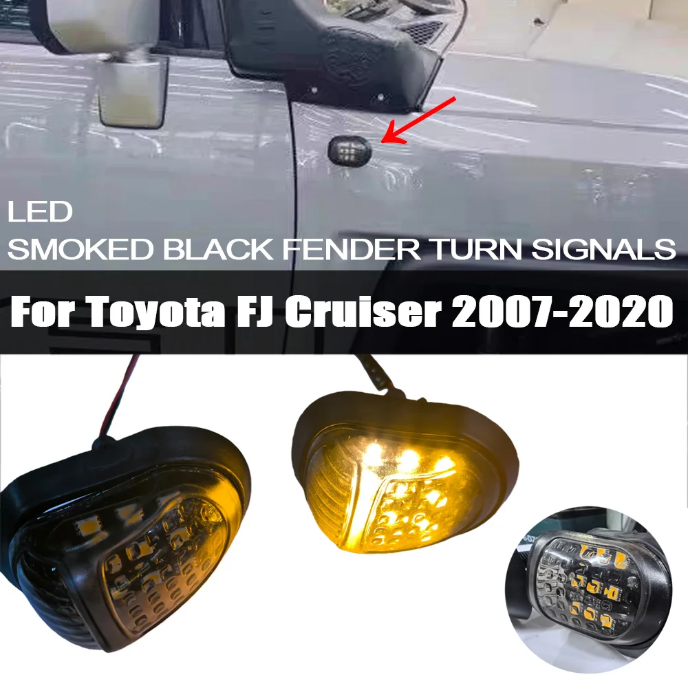 1Pair For Toyota FJ Cruiser Modifications LED Smoked Fender Turn Signals 2007-2020 Modifications Fender Lights Car Accessories
1Pair For Toyota FJ Cruiser Modifications LED Smoked Fender Turn Signals 2007-2020 Modifications Fender Lights Car Accessories
