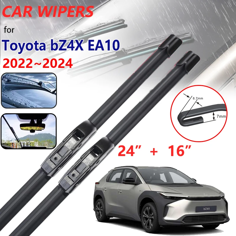 for Toyota bZ4X EA10 2022 2023 2024 Subaru Solterra 2x Car Wiper Blades Cutter Boneless Windscreen Windshield Rubber Accessories
for Toyota bZ4X EA10 2022 2023 2024 Subaru Solterra 2x Car Wiper Blades Cutter Boneless Windscreen Windshield Rubber Accessories