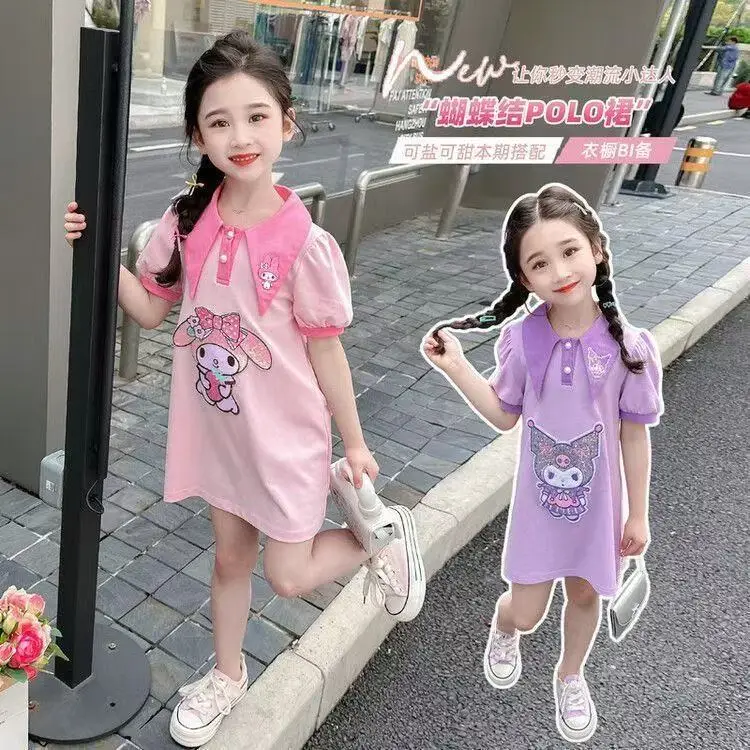 Милое Куроми Kawaii Sanrio Ins, модное платье с короткими рукавами, летняя милая юбка My Melody для малышей, одежда принцессы, подарки для детей
Милое Куроми Kawaii Sanrio Ins, модное платье с короткими рукавами, летняя милая юбка My Melody для малышей, одежда принцессы, подарки для детей