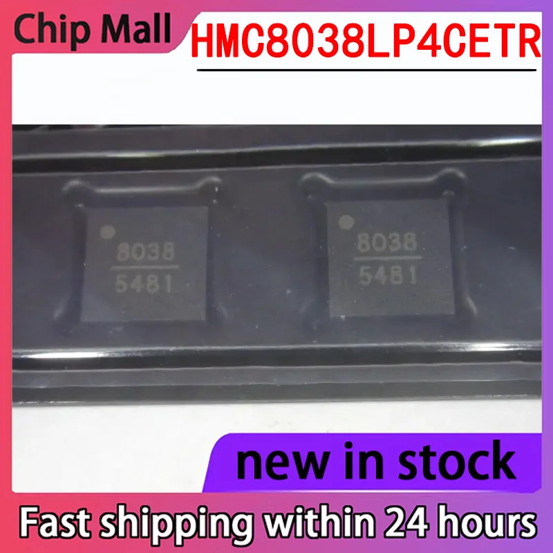 1PCS New HMC8038LP4CETR Screen Printed 8038 Package QFN16 100MHz~6GHz RF Switch
1PCS New HMC8038LP4CETR Screen Printed 8038 Package QFN16 100MHz~6GHz RF Switch