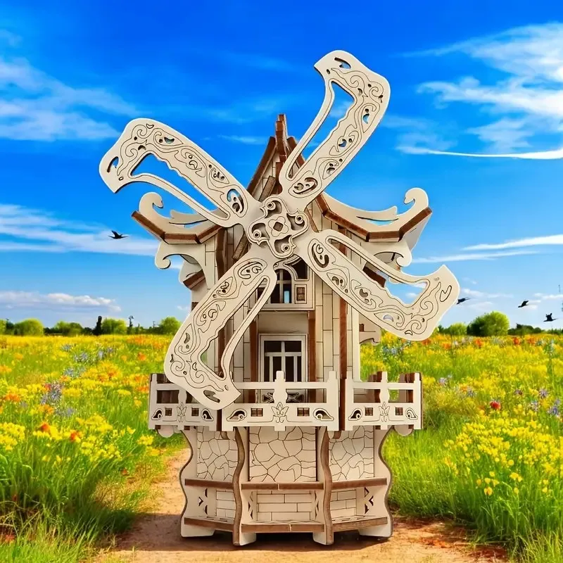 Adult 3D Wooden Puzzle Windmill Music Box Handmade DIY Crafts Model Set Ladies Birthday and Christmas Gift
Adult 3D Wooden Puzzle Windmill Music Box Handmade DIY Crafts Model Set Ladies Birthday and Christmas Gift