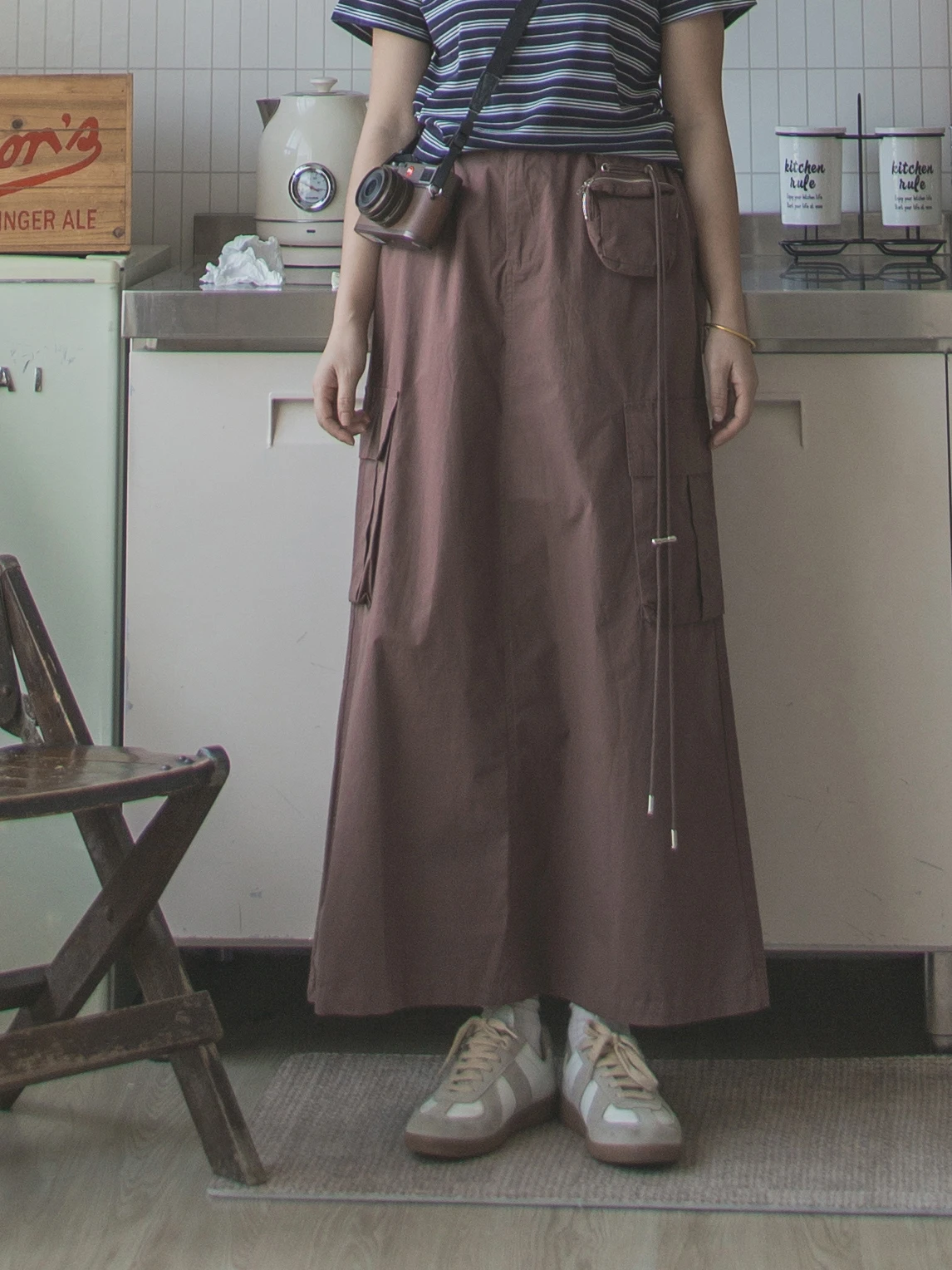 High Waist Casual Thin Cotton Long Skirt Women's A-Line Midi Skirt Spring Summer Autumn Korean Style Standard Fit Pure Color
High Waist Casual Thin Cotton Long Skirt Women's A-Line Midi Skirt Spring Summer Autumn Korean Style Standard Fit Pure Color