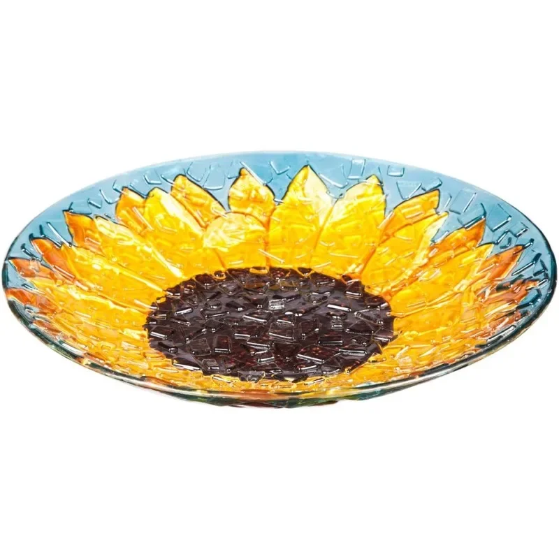 18" Glass Bird Bath Bowl for Outdoors Hand Painted Glass Embossed Shape Bowl Only - no stand included Summer
18" Glass Bird Bath Bowl for Outdoors Hand Painted Glass Embossed Shape Bowl Only - no stand included Summer