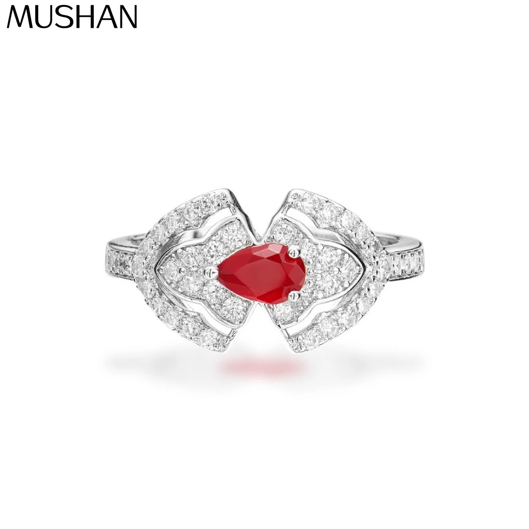 MS Luxury Jewelry Simulation Red Treasure Pear Pattern Ring Gold Plated Opening Design Retro Texture Everyday Accessories
MS Luxury Jewelry Simulation Red Treasure Pear Pattern Ring Gold Plated Opening Design Retro Texture Everyday Accessories