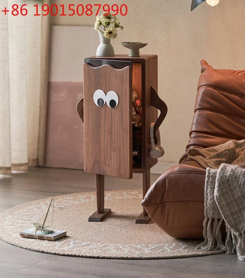 N Nordic Style Black Walnut Solid Wood Sofa Side Cabinet Creative Design Modern Light Luxury Living Room Storage Side Table
N Nordic Style Black Walnut Solid Wood Sofa Side Cabinet Creative Design Modern Light Luxury Living Room Storage Side Table