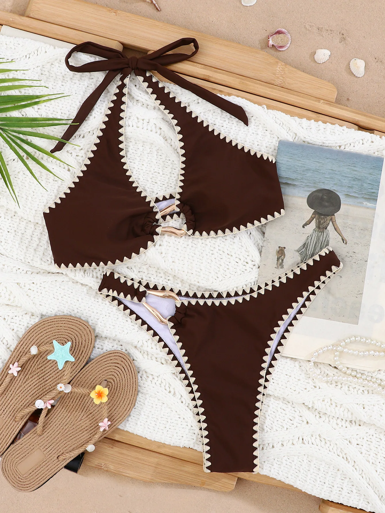 sexy patchwork metal ring bikinis sets two pieces halter tie thong swimsuits bathing suit swimwear biquini tankini trikini
sexy patchwork metal ring bikinis sets two pieces halter tie thong swimsuits bathing suit swimwear biquini tankini trikini