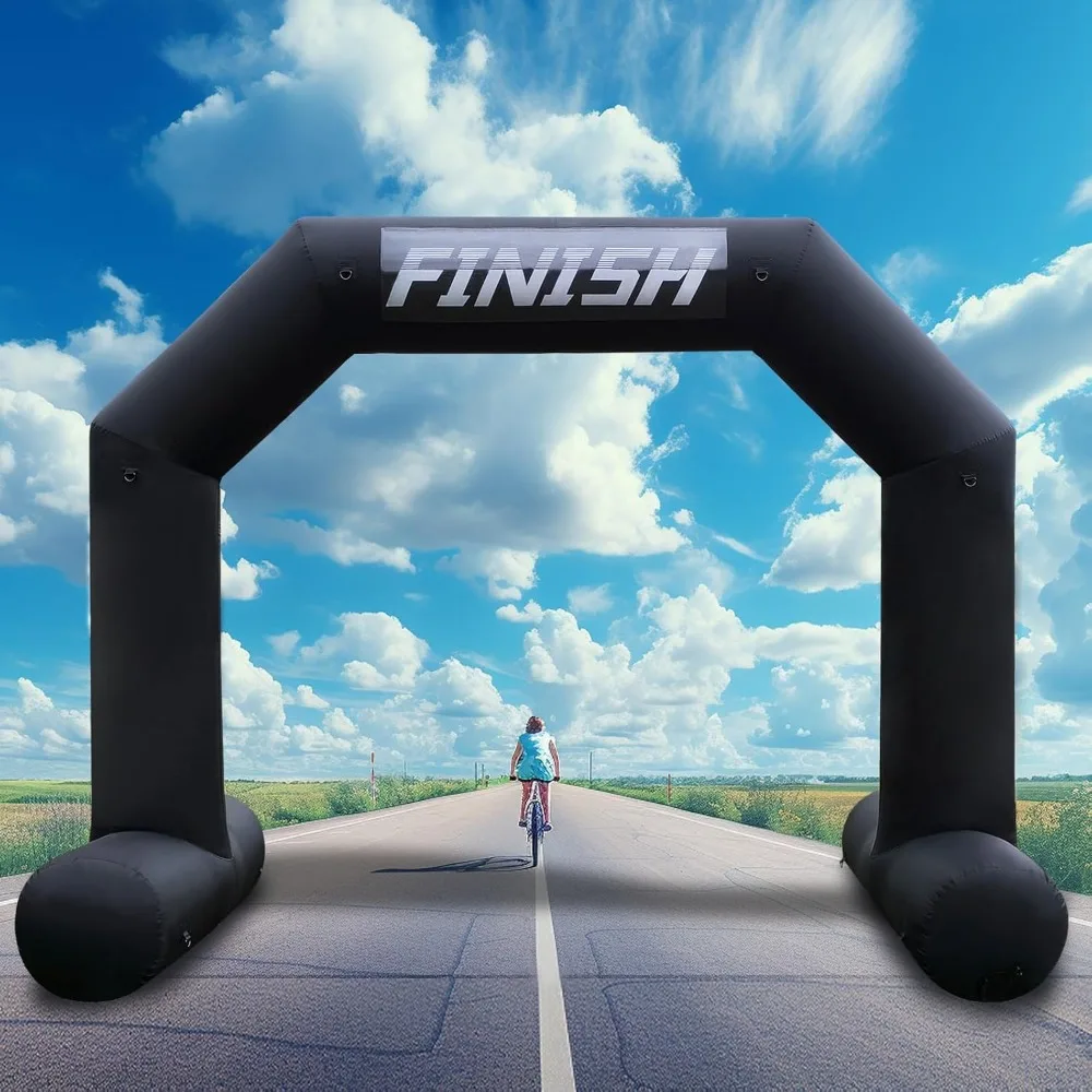 13Ft Inflatable Arch Black with Start Finish Line Banners Inflatable Archway with Powerful Blower Outdoor Hexagon Blow up Arch f
13Ft Inflatable Arch Black with Start Finish Line Banners Inflatable Archway with Powerful Blower Outdoor Hexagon Blow up Arch f