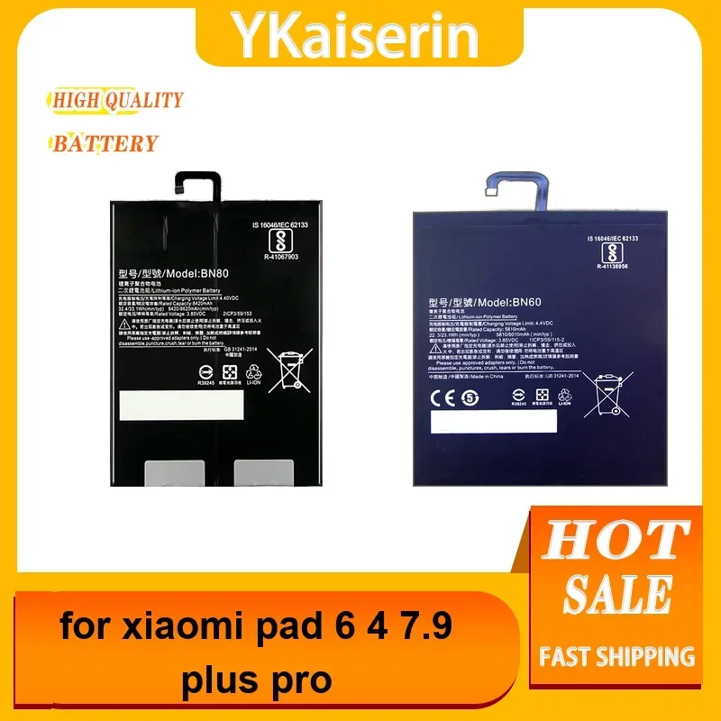 Tablet Battery Long-Lasting Performance BP4M BN60 BN80 4300-8420Mah For Xiaomi Pad 6 4 7.9 Plus Pro
Tablet Battery Long-Lasting Performance BP4M BN60 BN80 4300-8420Mah For Xiaomi Pad 6 4 7.9 Plus Pro