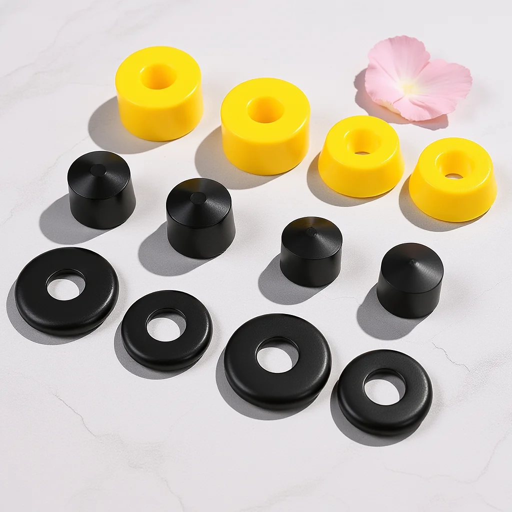 1Set Skateboard Shock Absorber PU Bushings Yellow Damping Gasket Vibration Absorption Replacement Parts for Trucks Longboards
1Set Skateboard Shock Absorber PU Bushings Yellow Damping Gasket Vibration Absorption Replacement Parts for Trucks Longboards
