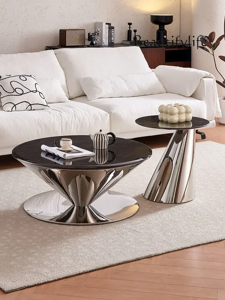 Natural Marble round Tea Table Combination Light Luxury Modern High-Grade Small Apartment Luxury Stone round Table
Natural Marble round Tea Table Combination Light Luxury Modern High-Grade Small Apartment Luxury Stone round Table