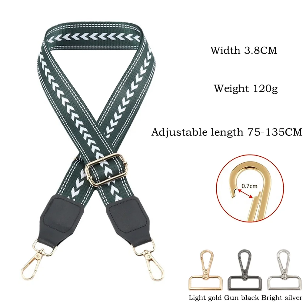 3.8CM Nylon Shoulder Strap Diy Exquisite Embroidery Universal Fashionable Durable Precision Woven Diagonal Shoulder Strap
3.8CM Nylon Shoulder Strap Diy Exquisite Embroidery Universal Fashionable Durable Precision Woven Diagonal Shoulder Strap
