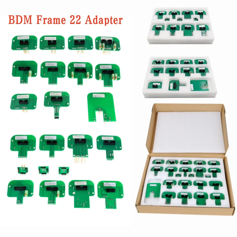 LED BDM Frame 22 Adapters Full Sets For Kess Ktag FGTECH BDM100 Probe ECU Programming
LED BDM Frame 22 Adapters Full Sets For Kess Ktag FGTECH BDM100 Probe ECU Programming