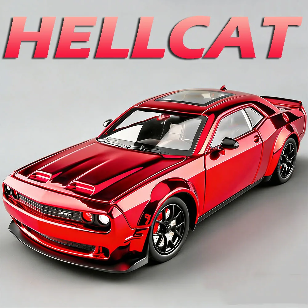 Модель автомобиля 1:24 Challenger SRT Hellcat, литая под давлением, миниатюрный суперкар, с откатным механизмом, открывающиеся двери, звук и свет, для детей, подарки
Модель автомобиля 1:24 Challenger SRT Hellcat, литая под давлением, миниатюрный суперкар, с откатным механизмом, открывающиеся двери, звук и свет, для детей, подарки