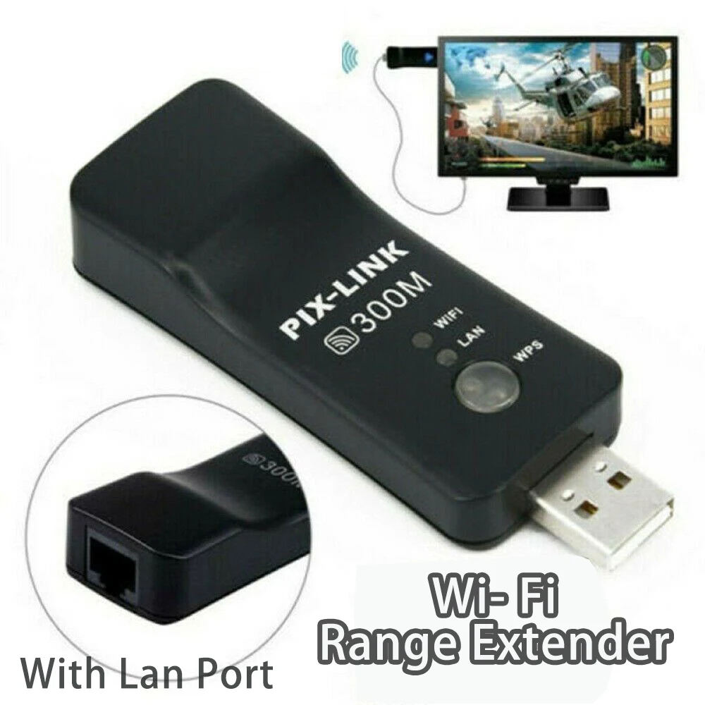 USB Network Repeater 300M Wireless Signal Amplifier Extender LAN Adapter WiFi Dongle RJ45 Ethernet Cable For Samsung Smart TV 3Q
USB Network Repeater 300M Wireless Signal Amplifier Extender LAN Adapter WiFi Dongle RJ45 Ethernet Cable For Samsung Smart TV 3Q