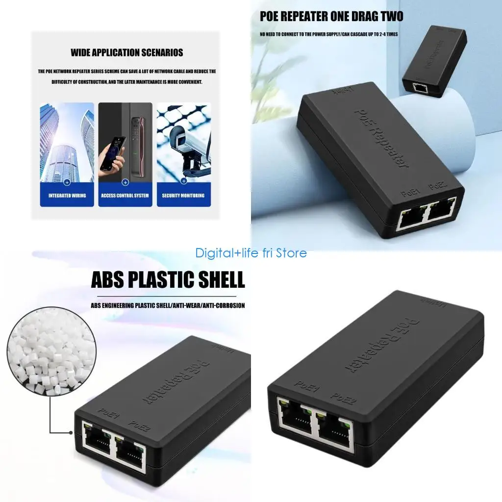 E06D 2 Port Ethernet Extender Supporting 100Mbps and 1000Mbps Speeds Plugs and Play for Networking Expansion
E06D 2 Port Ethernet Extender Supporting 100Mbps and 1000Mbps Speeds Plugs and Play for Networking Expansion