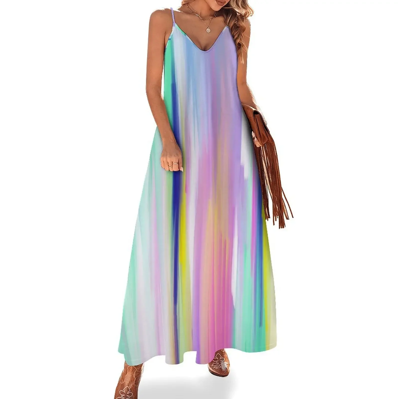 Colorful Abstract Painting Sleeveless Dress Female dress Evening dresses elegant women's dresses for wedding
Colorful Abstract Painting Sleeveless Dress Female dress Evening dresses elegant women's dresses for wedding