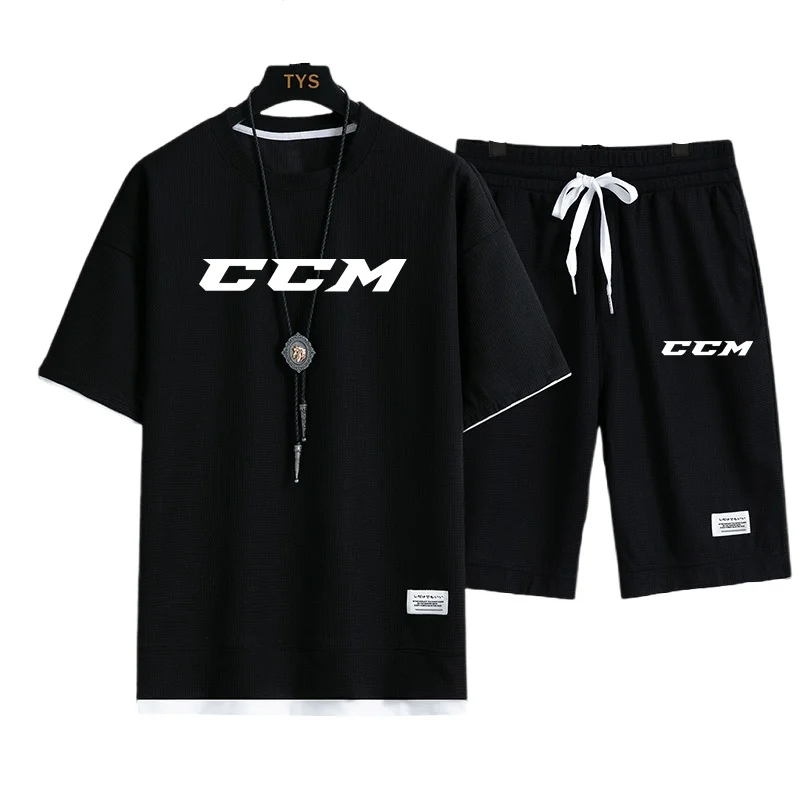 Summer New Casual Men's CCM Print T-Shirt Set Fashion Streetwear Tees Loose Oversized Breathable Soft Short Sleeves And Shorts
Summer New Casual Men's CCM Print T-Shirt Set Fashion Streetwear Tees Loose Oversized Breathable Soft Short Sleeves And Shorts