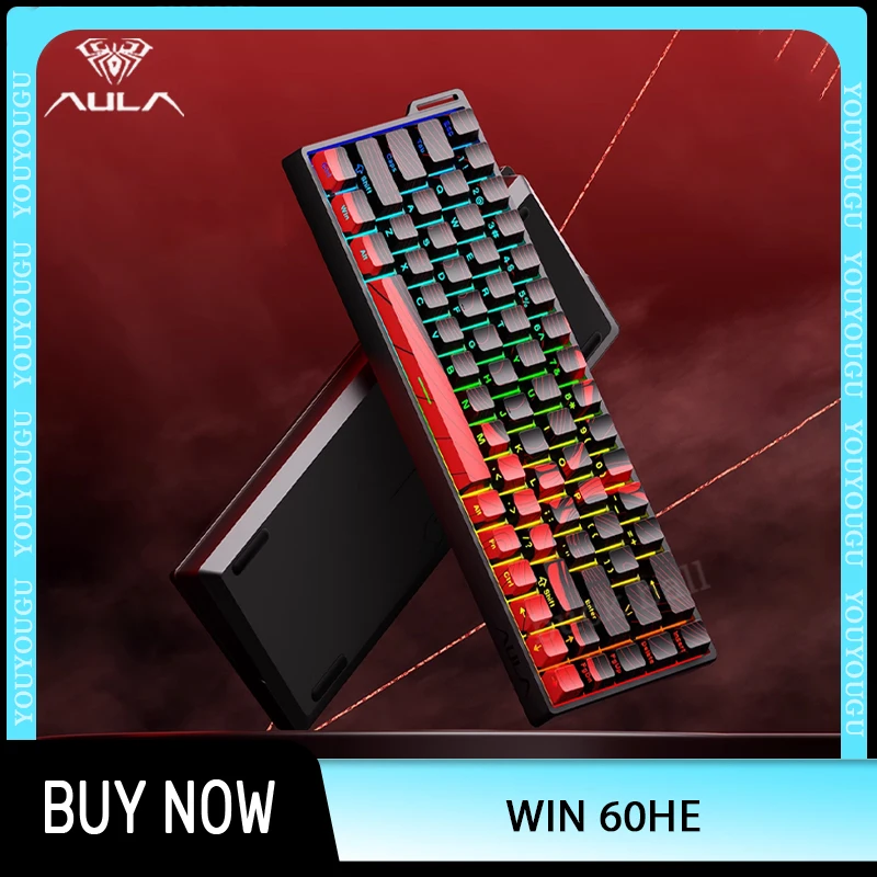 AULA Win60 Win68 HE Magnetic Switch Mechanical Keyboard 8000Hz Polling Wired Keyboard Rate RT0.02 SOCD For Valorant Custom Gamer
AULA Win60 Win68 HE Magnetic Switch Mechanical Keyboard 8000Hz Polling Wired Keyboard Rate RT0.02 SOCD For Valorant Custom Gamer
