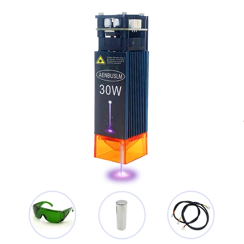 AENBUSLM 30W Laser Module Wood Working Tools 12V Fixed Focal Length Laser Engraving Head Laser Cutting CNC Route Laser Engraver
AENBUSLM 30W Laser Module Wood Working Tools 12V Fixed Focal Length Laser Engraving Head Laser Cutting CNC Route Laser Engraver