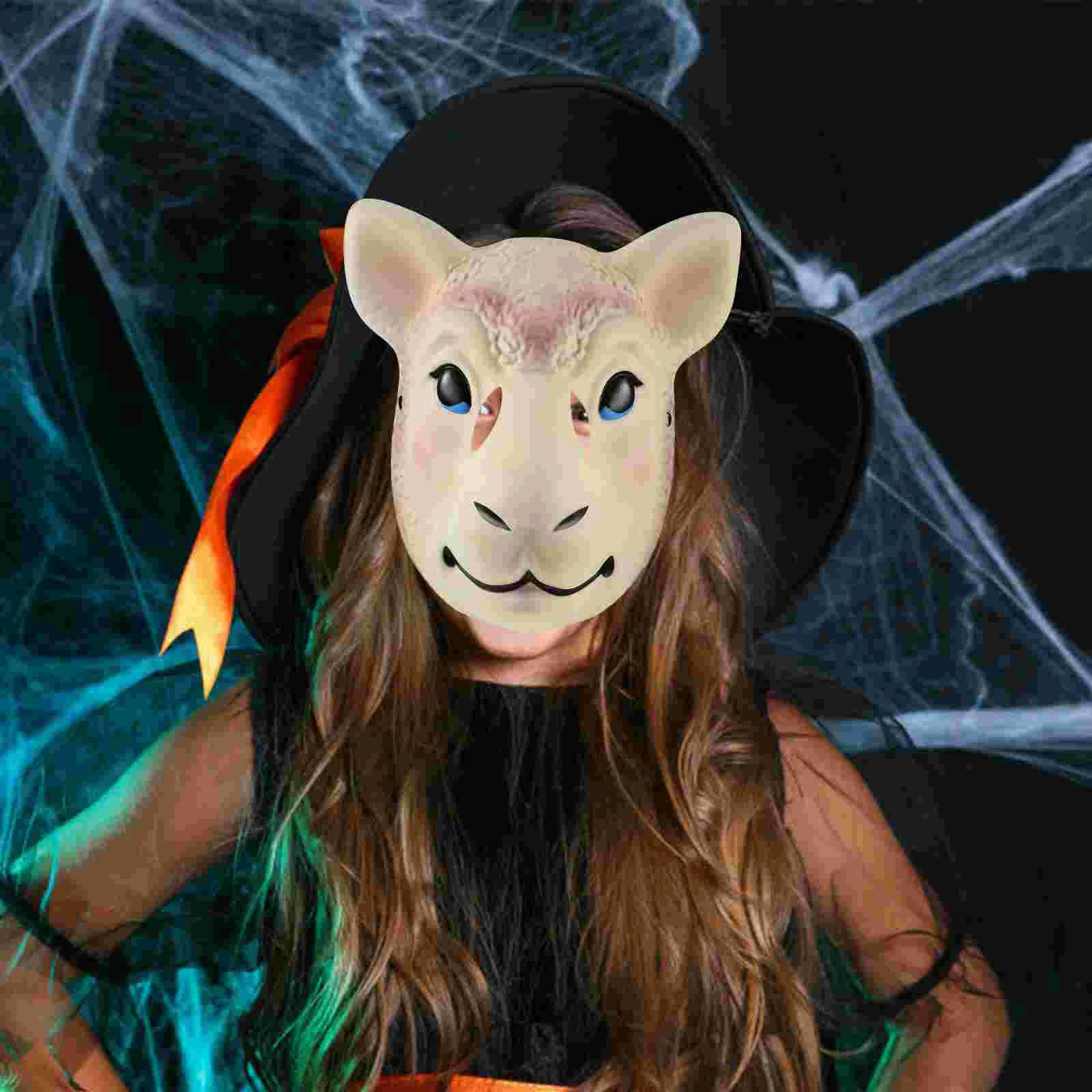Realistic Sheep Mask PVC Masquerade Costume Lightweight Comfortable Vision Unobstructed Halloween Christmas Party Reusable
Realistic Sheep Mask PVC Masquerade Costume Lightweight Comfortable Vision Unobstructed Halloween Christmas Party Reusable