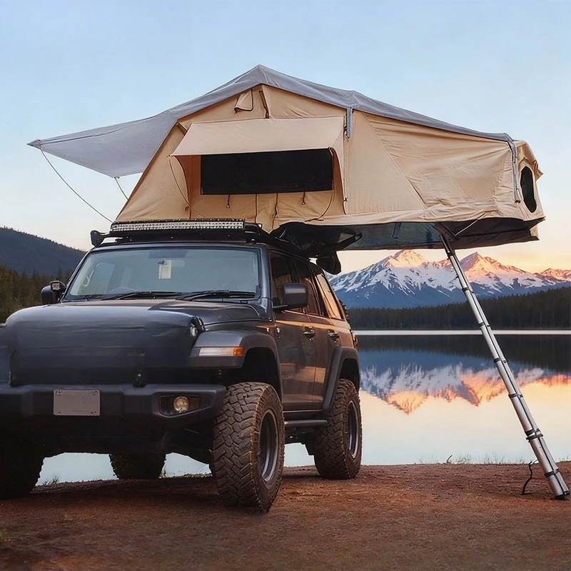 Палатка на крышу автомобиля из алюминиевого сплава, портативная складная палатка для внедорожников, водонепроницаемая палатка для кемпинга, быстросборная палатка с мягким корпусом для установки на крышу.
Палатка на крышу автомобиля из алюминиевого сплава, портативная складная палатка для внедорожников, водонепроницаемая палатка для кемпинга, быстросборная палатка с мягким корпусом для установки на крышу.