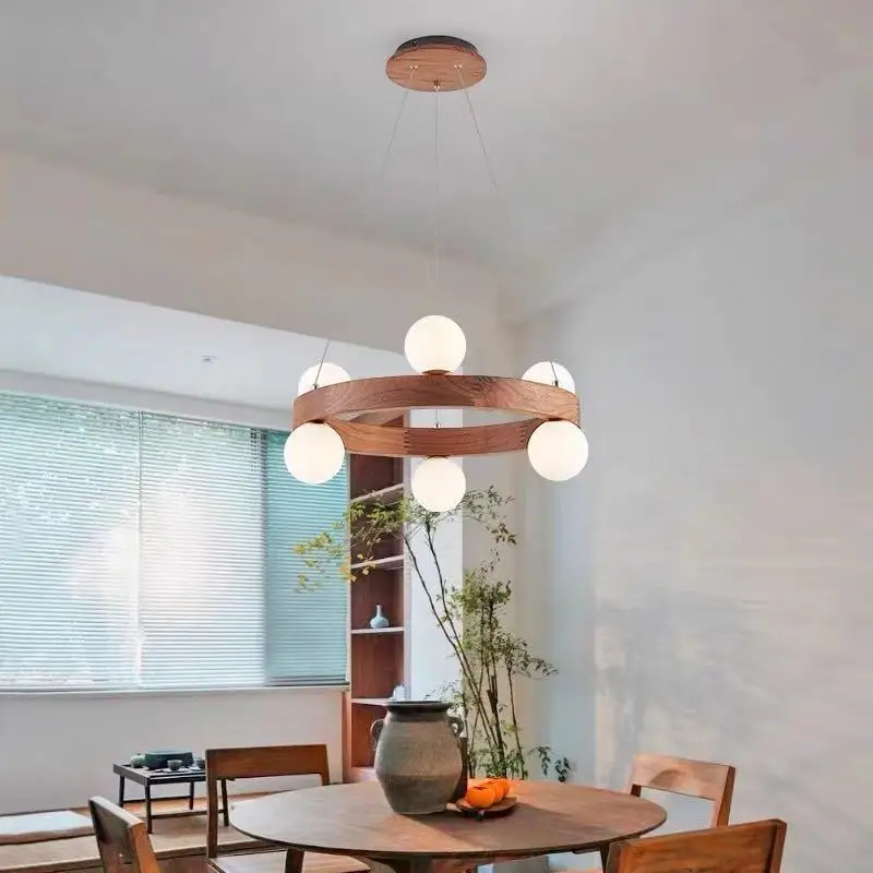 Nordic Style Post-Modern Walnut Chandelier Chandelier Bedroom Tea Room Chandelier
Nordic Style Post-Modern Walnut Chandelier Chandelier Bedroom Tea Room Chandelier