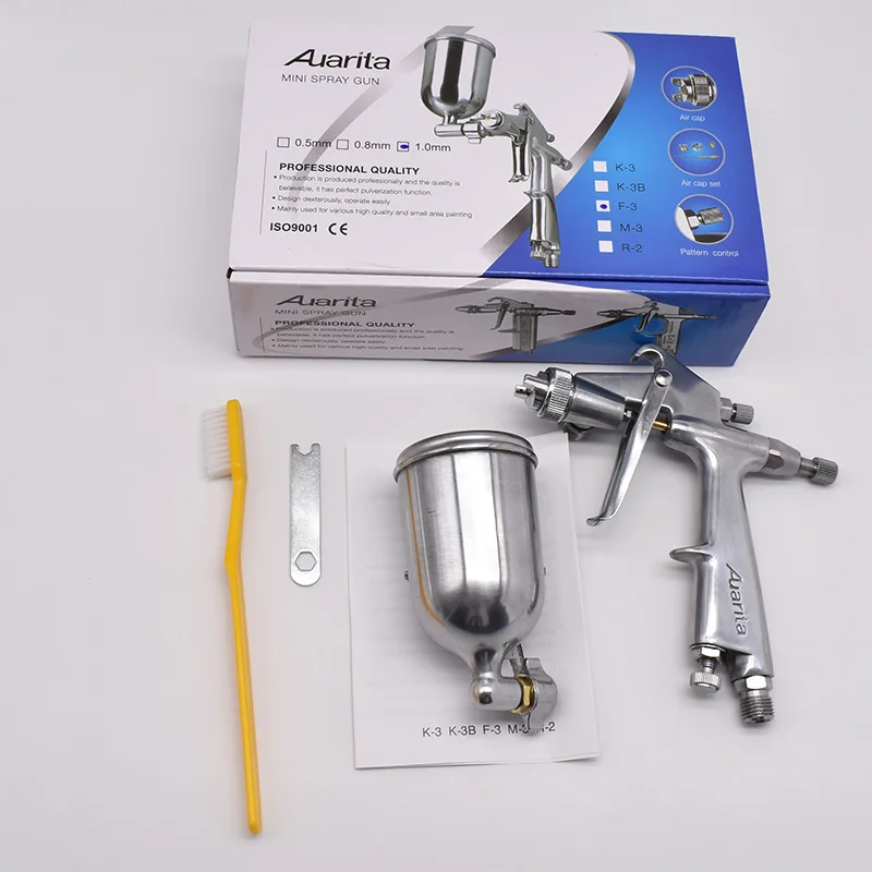 F-3 Mini HVLP Spray Gun Gravity Feed High Precision Paint Sprayer For Model Art Car Touch Up
F-3 Mini HVLP Spray Gun Gravity Feed High Precision Paint Sprayer For Model Art Car Touch Up