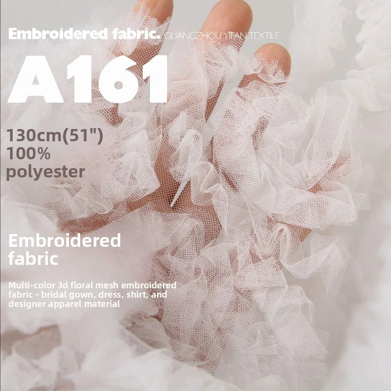 Mesh Embroidery Fashion Fabric for Wedding Dress Veil Shirt Clothing Design Cloth Diy By The Meter Sewing Material
Mesh Embroidery Fashion Fabric for Wedding Dress Veil Shirt Clothing Design Cloth Diy By The Meter Sewing Material