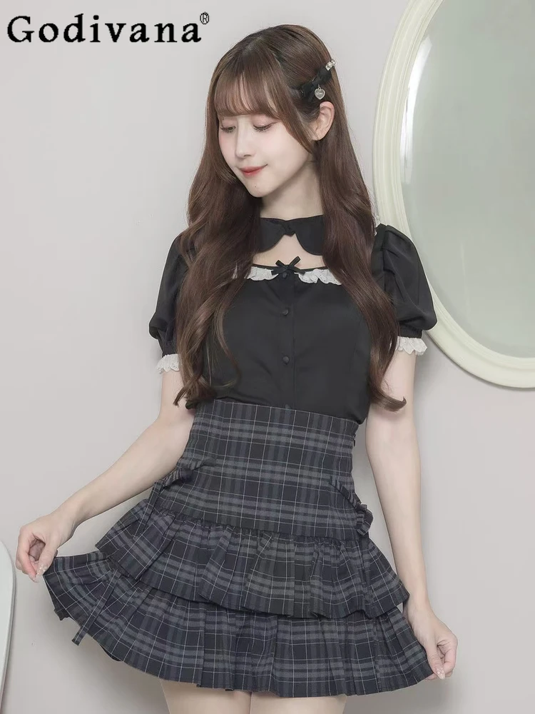 2025 Spring and Autumn Japanese Style Girls Sweet Fashion Mini Skirt Women High Waist Slim Elegant Plaid Pleated Short Skirts
2025 Spring and Autumn Japanese Style Girls Sweet Fashion Mini Skirt Women High Waist Slim Elegant Plaid Pleated Short Skirts