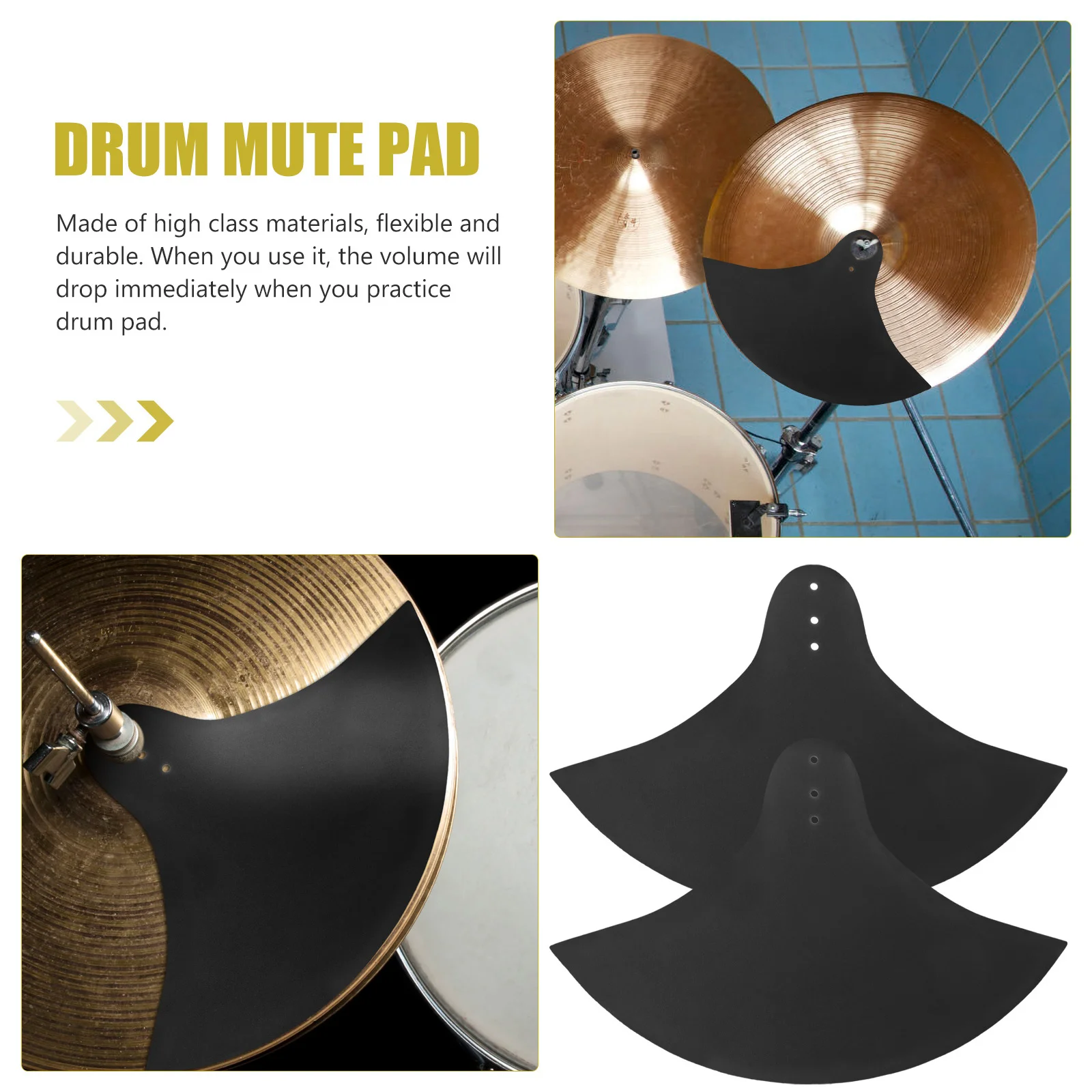 2Pcs Drum Cymbal Mute Pad Silent Dampener Low Volume Practice Pad Precision Drum Dampening Accessory Instrument Accessory 
2Pcs Drum Cymbal Mute Pad Silent Dampener Low Volume Practice Pad Precision Drum Dampening Accessory Instrument Accessory