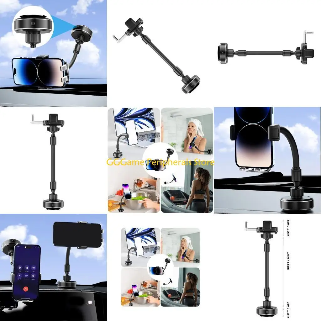 U55B Car Phone Holder Dashboard Mounted Cellphone Stand Flexible Hose 360 Degree Rotating Holder Vehicle Suction Cup Cradles
U55B Car Phone Holder Dashboard Mounted Cellphone Stand Flexible Hose 360 Degree Rotating Holder Vehicle Suction Cup Cradles