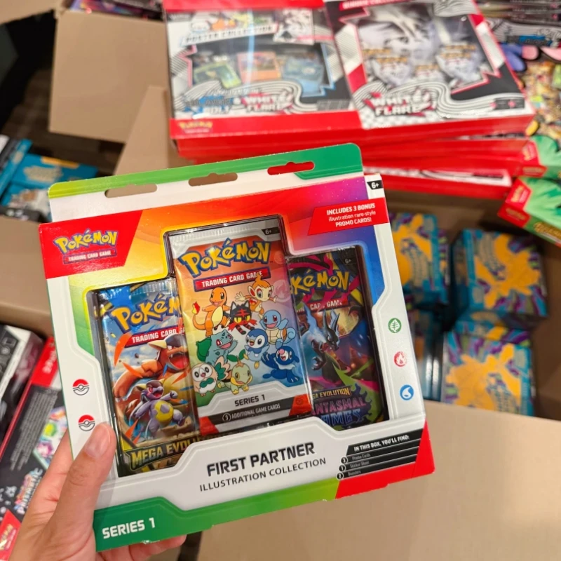 New Hot Original Ptcg Pkm First Partner Illustration Collection Serise 1 English Version Collection Booster Surprise Toys Gifts
New Hot Original Ptcg Pkm First Partner Illustration Collection Serise 1 English Version Collection Booster Surprise Toys Gifts