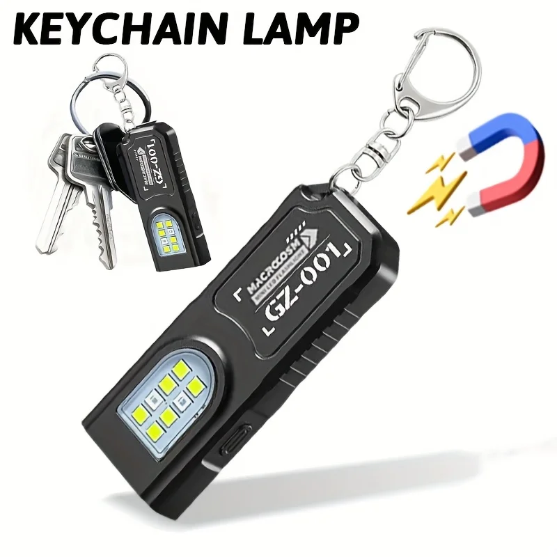 Mini USB Rechargeable Hands-Free Flashlight Small Keychain Light Clip-On Headlamp 5 Lighting Modes Versatile Emergency Lantern
Mini USB Rechargeable Hands-Free Flashlight Small Keychain Light Clip-On Headlamp 5 Lighting Modes Versatile Emergency Lantern