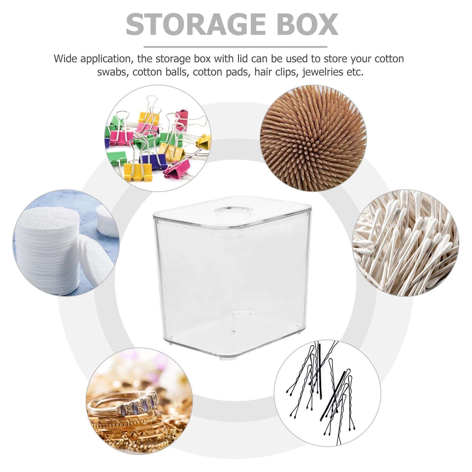 2Pcs Cotton Swab Storage Box Clear Plastic Organizer Premium Pet Material Cotton Pads Toothpicks Storage Container for Home
2Pcs Cotton Swab Storage Box Clear Plastic Organizer Premium Pet Material Cotton Pads Toothpicks Storage Container for Home