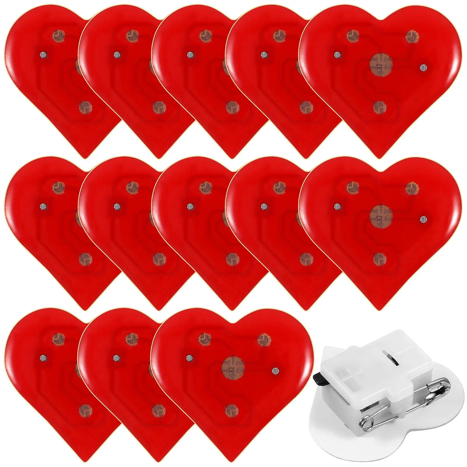 20 Pcs Brooch Pins Shaped Luminous Brooches Durable Plastic Valentine Valentine Pins Gifts Wedding Accessories
20 Pcs Brooch Pins Shaped Luminous Brooches Durable Plastic Valentine Valentine Pins Gifts Wedding Accessories