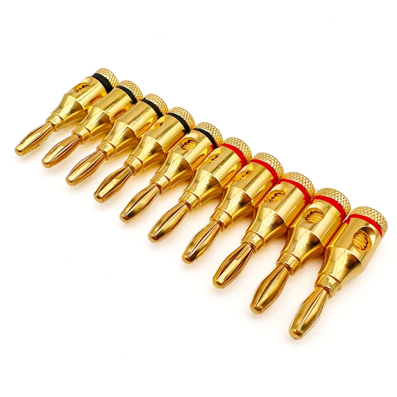 10Pcs 4mm Banana Plug Gold-Plated Copper Musical Cable Wire Audio Speaker Adapter Speaker Amplifier Cable Wire Banana Connectors
10Pcs 4mm Banana Plug Gold-Plated Copper Musical Cable Wire Audio Speaker Adapter Speaker Amplifier Cable Wire Banana Connectors