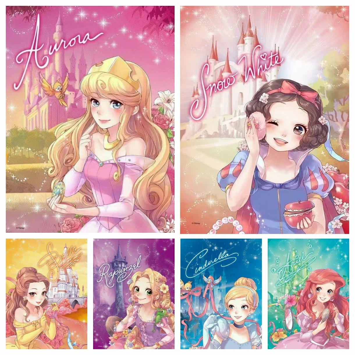 Disney Princess Diamond Mosaic Embroidery Fantasy Cartoon 5D DIY Diamond Painting Cross Stitch Home Decor Children's Gift
Disney Princess Diamond Mosaic Embroidery Fantasy Cartoon 5D DIY Diamond Painting Cross Stitch Home Decor Children's Gift
