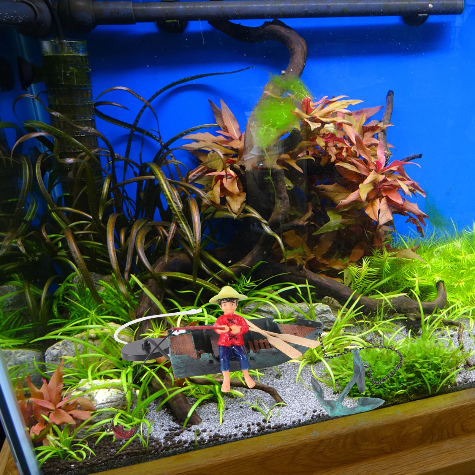 Pneumatic Fisherman Ornaments Plastic Figure for Aquarium Adornment Air Pump Decor Fish Tank Decor Dynamic Decorations Long Soak
Pneumatic Fisherman Ornaments Plastic Figure for Aquarium Adornment Air Pump Decor Fish Tank Decor Dynamic Decorations Long Soak