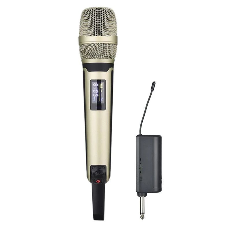Professional DJ Stage Audio Receiver Rechargeable UHF SKM9000 Stylish Handheld Wireless Microphone Portable For Live Singing
Professional DJ Stage Audio Receiver Rechargeable UHF SKM9000 Stylish Handheld Wireless Microphone Portable For Live Singing