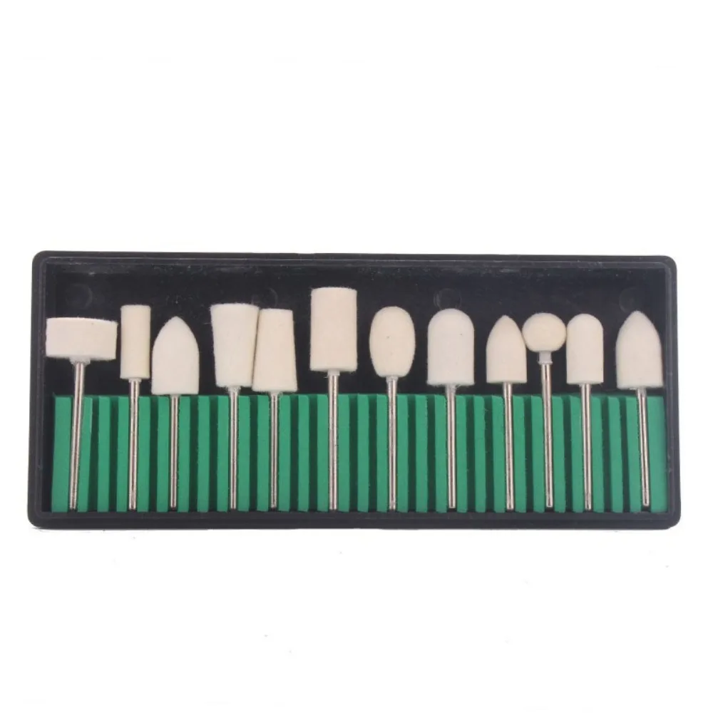 12Pcs Wool Felt Polishing Bits Multi Shaped Grinding Polishing File Heads Tools 2.35mm Shank Polishing Buffing Wheels with Shaft
12Pcs Wool Felt Polishing Bits Multi Shaped Grinding Polishing File Heads Tools 2.35mm Shank Polishing Buffing Wheels with Shaft