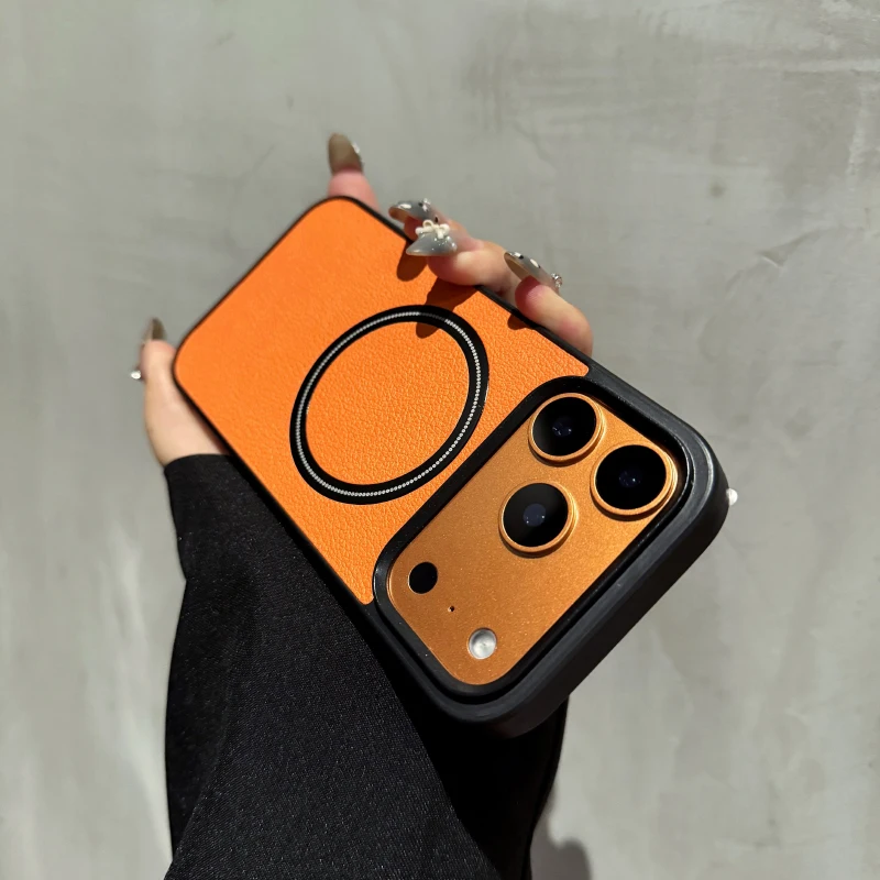 Luxury Solid Color PU Leather For Magsafe Magnetic Phone Case For iPhone 17 Pro Max 15 14 13 12 11 16 Pro Max Bumper Back Cover
Luxury Solid Color PU Leather For Magsafe Magnetic Phone Case For iPhone 17 Pro Max 15 14 13 12 11 16 Pro Max Bumper Back Cover