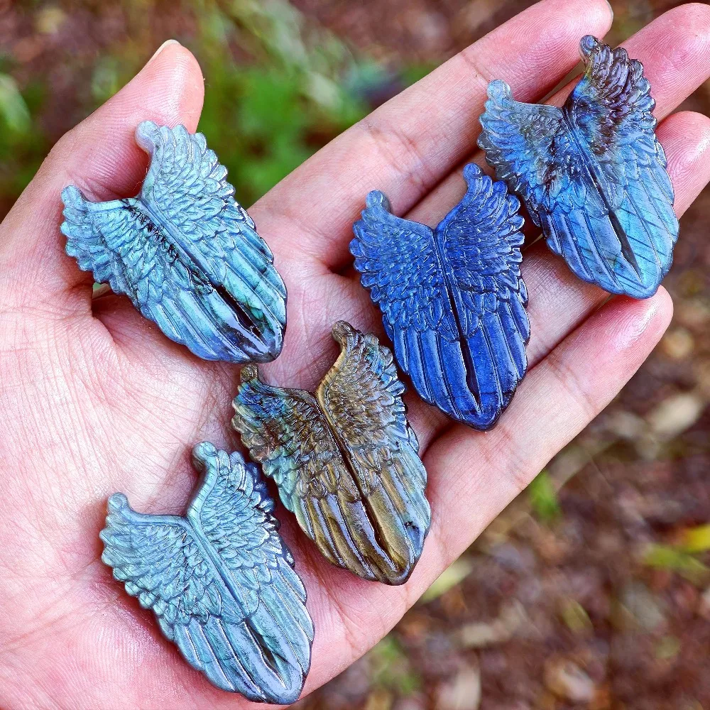 1pc Natural Labradorite Angel's Wings Classic Labradorite Shaped Handmade Vintage Stone DIY Gifts Men Women
1pc Natural Labradorite Angel's Wings Classic Labradorite Shaped Handmade Vintage Stone DIY Gifts Men Women