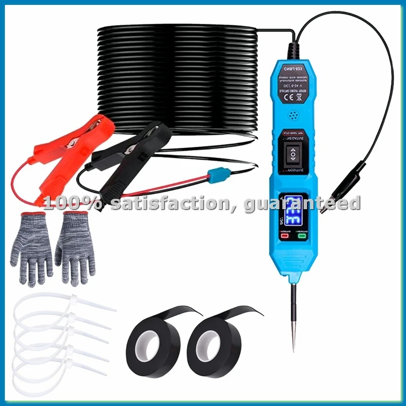 Power Circuit Probe Tester 6V-24V DC Test Light Car Fuse Test Tool 12V Short Circuit Detector 12V Electrical Test Kit B-A10G
Power Circuit Probe Tester 6V-24V DC Test Light Car Fuse Test Tool 12V Short Circuit Detector 12V Electrical Test Kit B-A10G