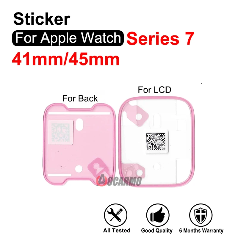 Для Apple Watch Series 7 8 9 S8 S9 41 мм 45 мм наклейка на переднюю панель ЖК-экрана и наклейка на заднюю крышку клей
Для Apple Watch Series 7 8 9 S8 S9 41 мм 45 мм наклейка на переднюю панель ЖК-экрана и наклейка на заднюю крышку клей